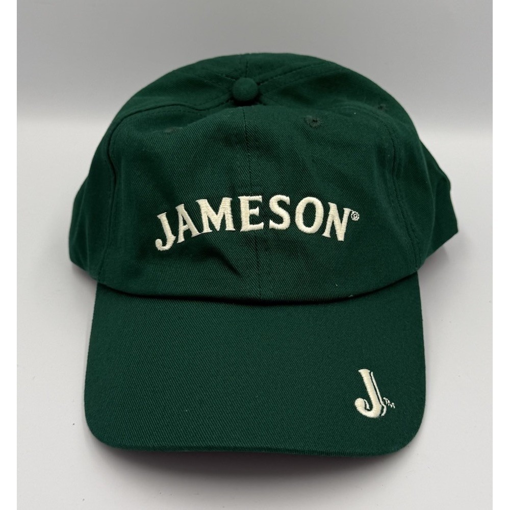 Jameson Whiskey Strapback Hat Men's Green Cotton Baseball Hat Embroidered NWT